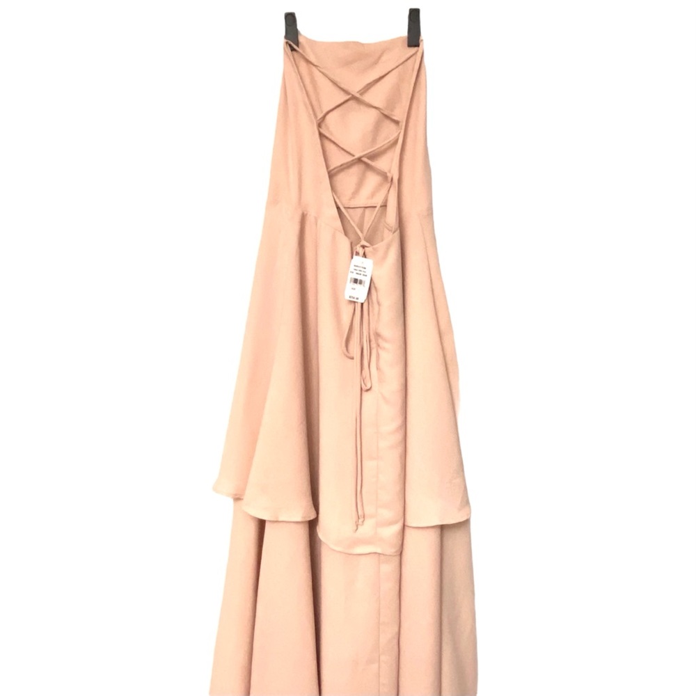 NWT SHOW ME YOUR MUMU Calypso Ruffle Blush Gown - Picture 8 of 12